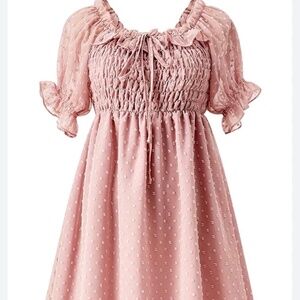 Swiss Dot Maxi Maternity Dress